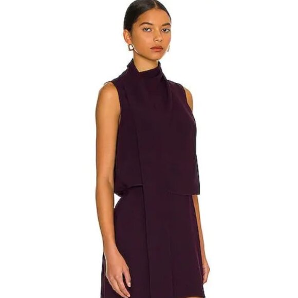 Amanda Uprichard Philippe Dress In Black Cherry/Purple Size Medium EUC - Picture 2 of 8